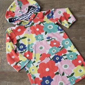 Girls Mini Boden terry swim cover up size 4-5